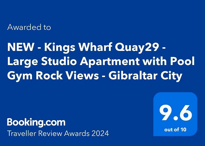 Kings Wharf Quay29 - Large Studio Apartment With 3 Pools - Gym - Rock Views - Holiday And Short Let Apartments In Gibraltar