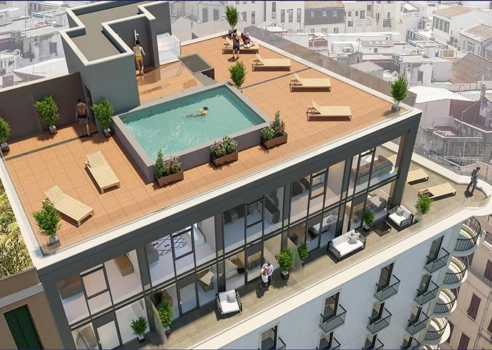 Apartment The Centre - Modern Family With Rooftop Pool & Terrace - Children For Free *